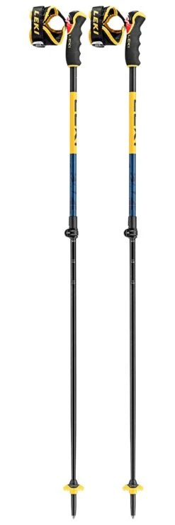 Bastones Leki Spitfire Vario 3D Denimblue Aegeanblue Mustardye