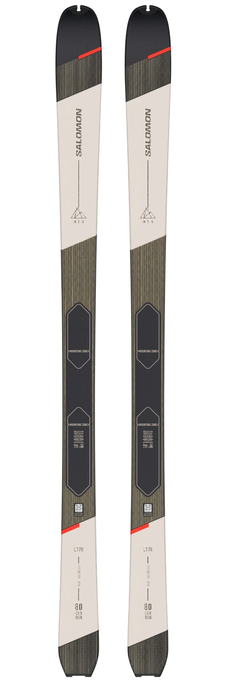 Salomon Pack Esquí Travesía Mtn 80 Carbon + Fij 3 Salomon Pack Esquí Travesía Mtn 80 Carbon + Fij