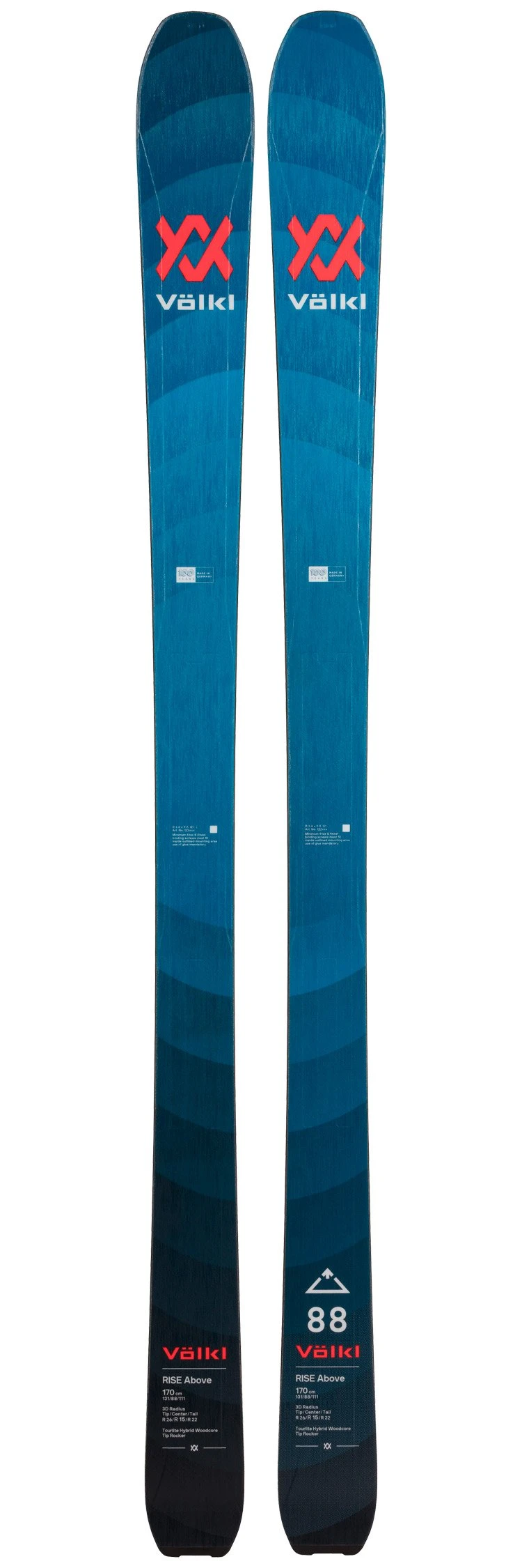 Esquís De Travesía Volkl Rise Above 88 3 Esquís De Travesía Volkl Rise Above 88