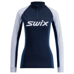 Ropa Interior Técnica Swix Racex Classic Half Zip W Dark Navy Lake Blue
