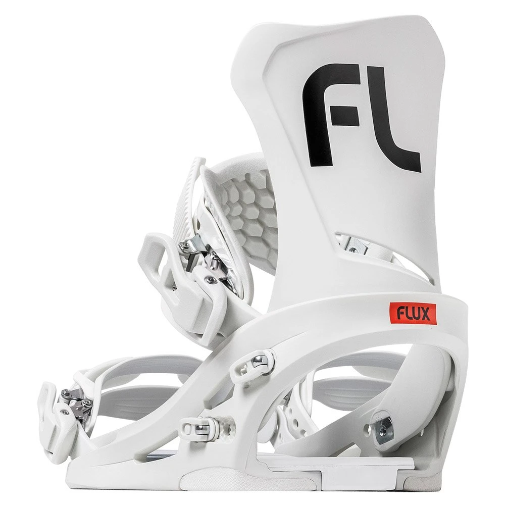 Fijaciones Snowboard Flux DS White 3 Fijaciones Snowboard Flux DS White